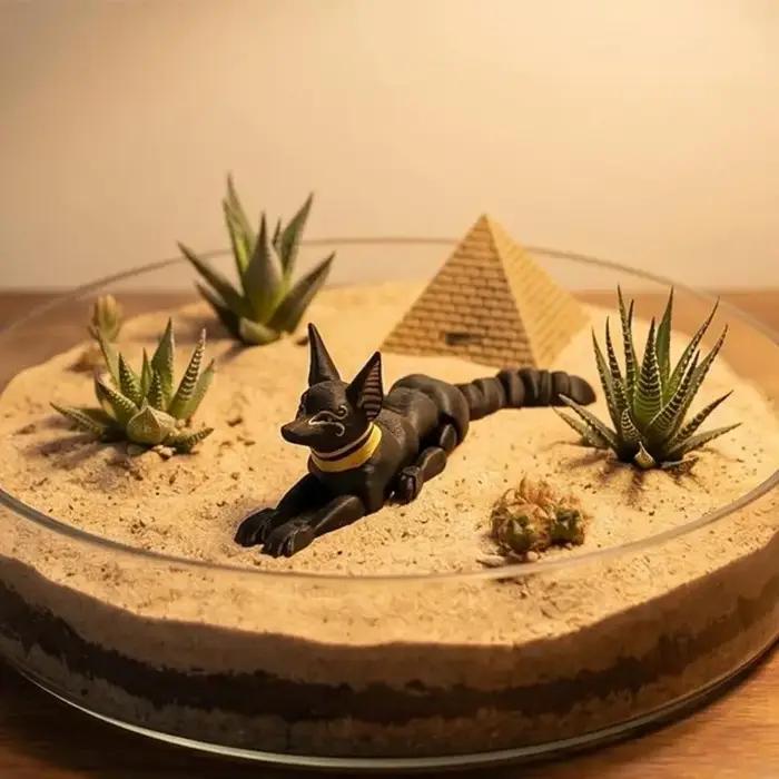 Sculpture chien Anubis 37JD