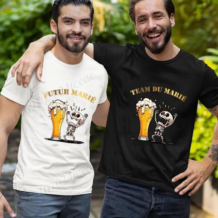 T-shirt pour hommes, équipe de marié français Evg