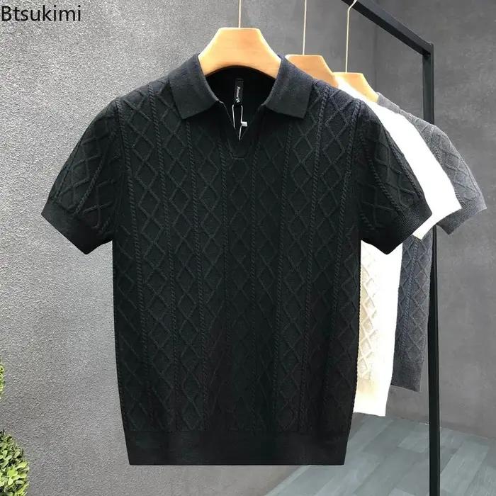 Pulls style polo pour hommes