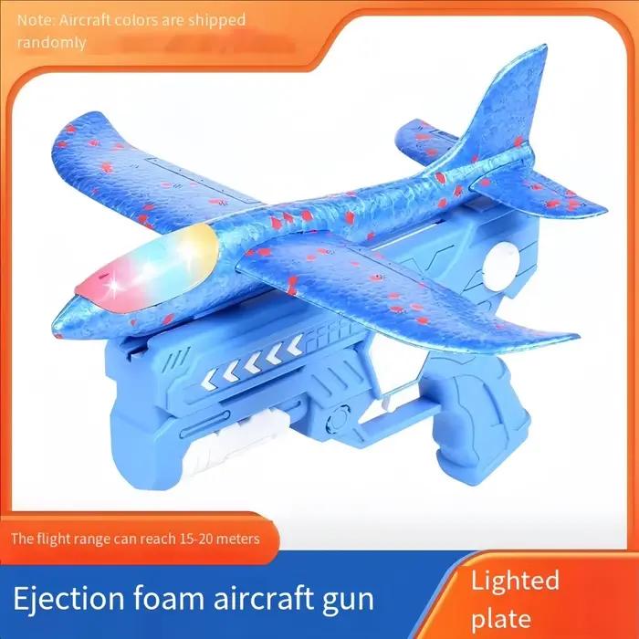 Lanceur de pistolet d'avion en mousse, jouet d'extérieur populaire pour garçon, jeu de catapulte de