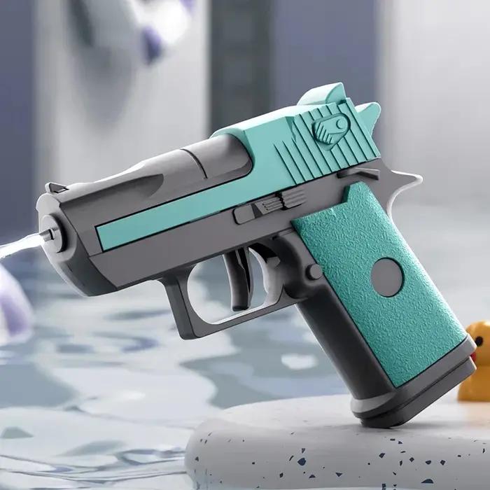 Mini pistolet à eau mécanique tir continu pistolet à eau manuel pour l'été tir en piscine jeux de plein air jouets cadeaux pour adolescents et adultes occasions spéciales