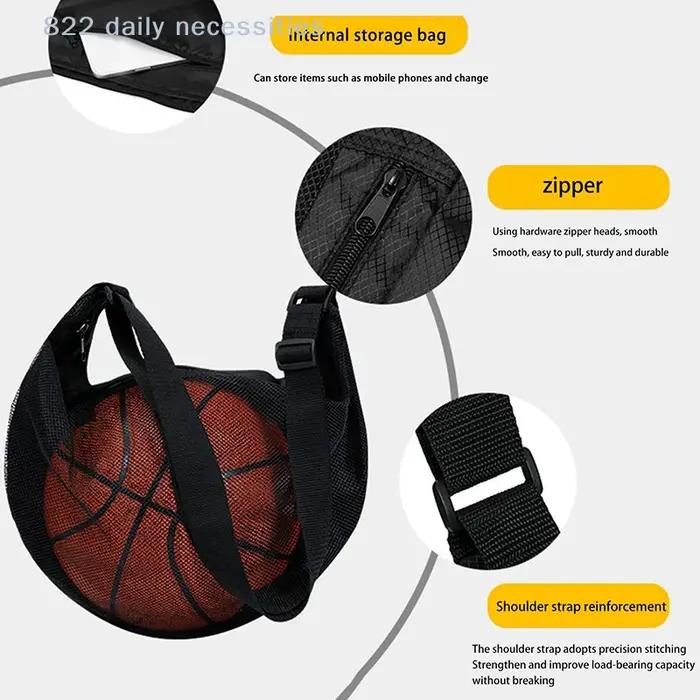 Sac de rangement en maille pour équipement de sport