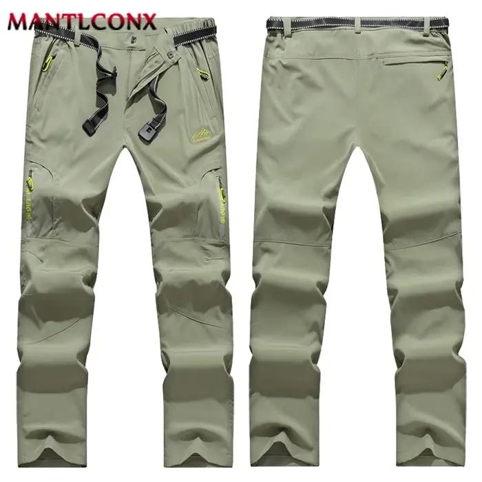 Pantalon été léger fin homme sweatpants stretch séchage rapide randonnée camping joggers grandes tailles