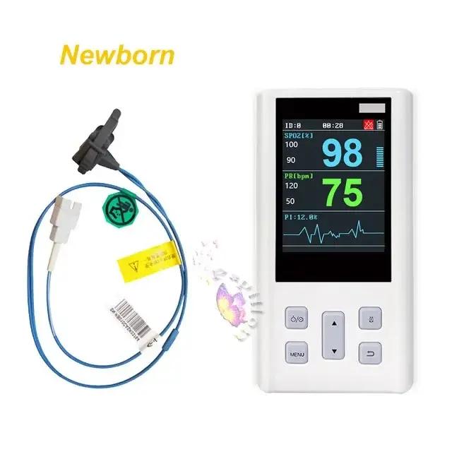 Moniteur d'oxymètre de pouls portatif pour la fréquence cardiaque et la saturation de l'oxygène avec SPO2 médical vétérinaire avec mémoire