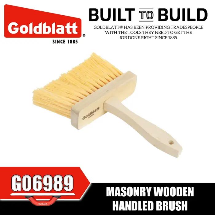 Brosse à maçonnerie GOLDBLATT G06989 à manche en bois, outils à main