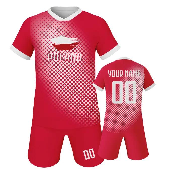 Ensembles de Maillot de Football Personnalisés pour Filles et Garçons Occasions Spéciales Uniformes Équipe de Football Survêtements pour Enfants Prénom et Numéro Impression Sublimation 3D