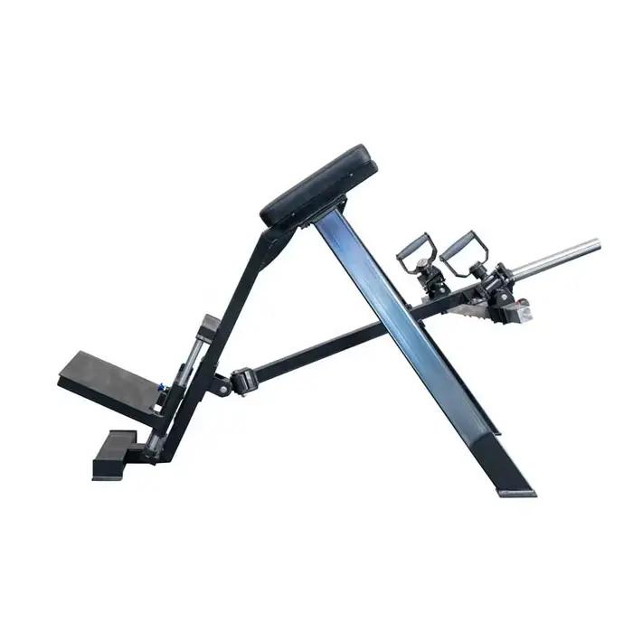 Appareil de musculation professionnel pour salle de sport : Rameur à barre en T avec poignées réglab