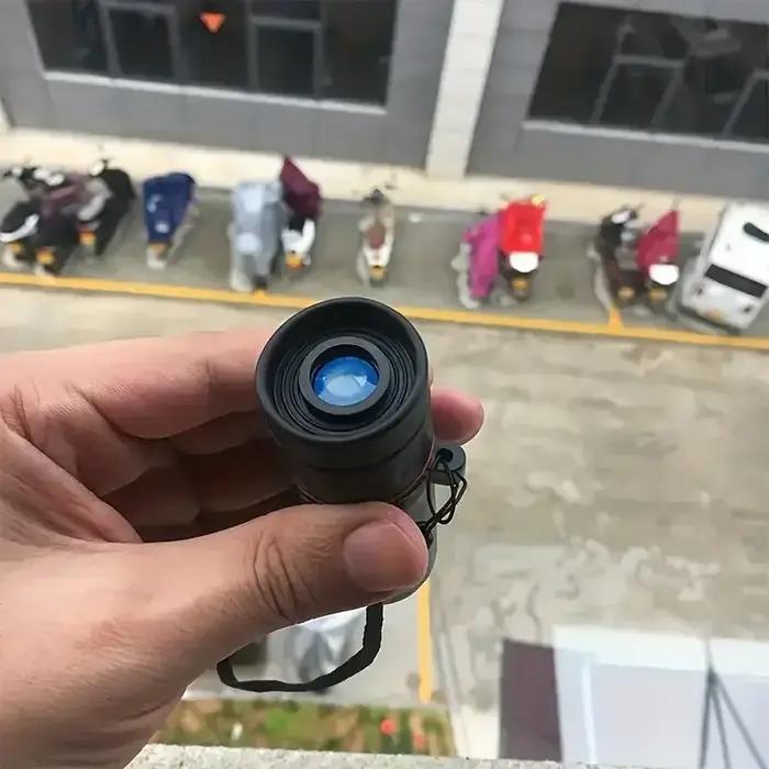 Monoculaire portable 2000x25 HD avec support téléphone - Mini télescope chasse observation
