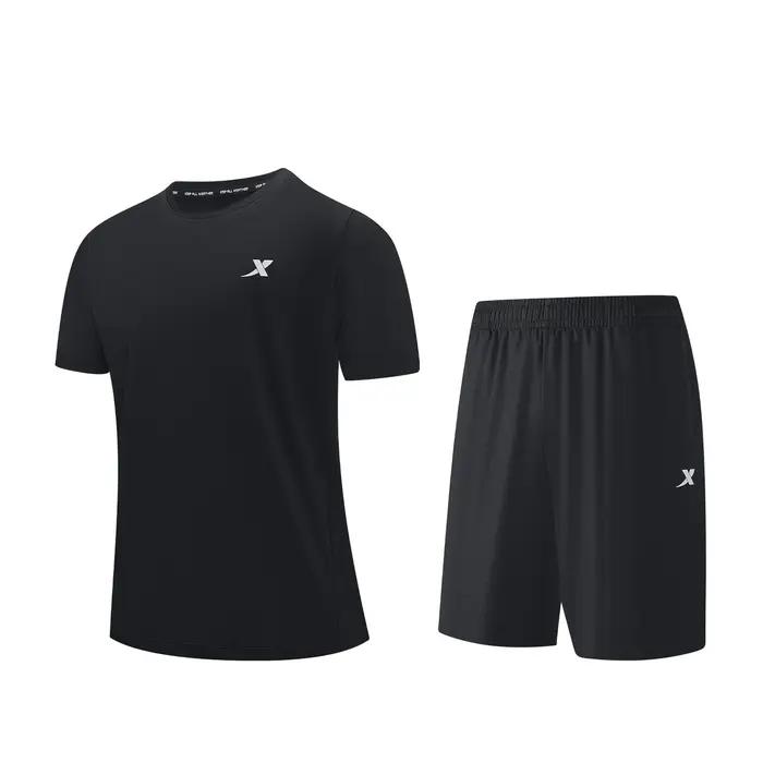 Combinaison de sport pour homme en polyester rapide à sécher absorbant la sueur haute performance pour activités sportives été