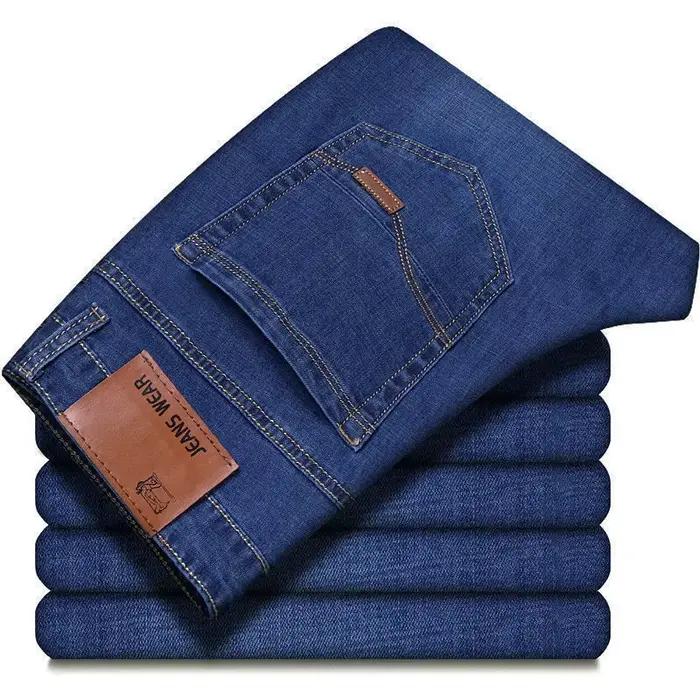 Nouveaux Jeans Classiques pour Hommes, Pantalons Homme, Denim Noir Doux, Style Biker, Salopette Masc
