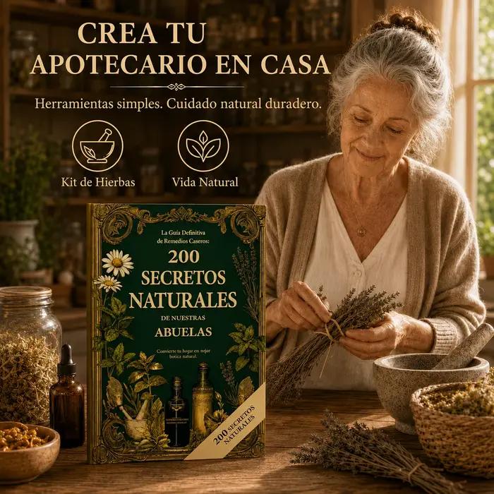 200 secrets naturels, guide des remèdes à base de plantes espagnols format A5, livre des remèdes maison de grand-mère et du bien-être naturel