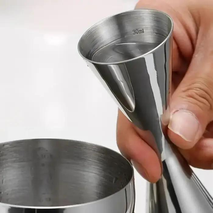 Kit de barman, accessoires de bar, 30/45 ml, 30/60 ml, mixologie, barman, tasse à mesurer double en acier inoxydable de style japonais avec graduation