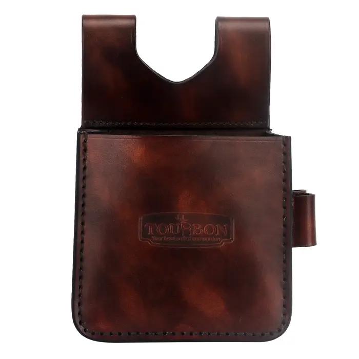 Sac d'Attache pour Munitions de Célébration avec Boucles de Balles Étui de Tir en Cuir Argenté Occasions Spéciales Tir Sportif Cadeau Passions