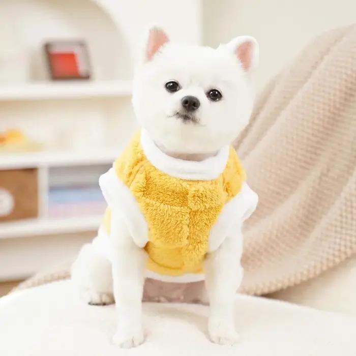Vêtements d'hiver en velours pour chiens