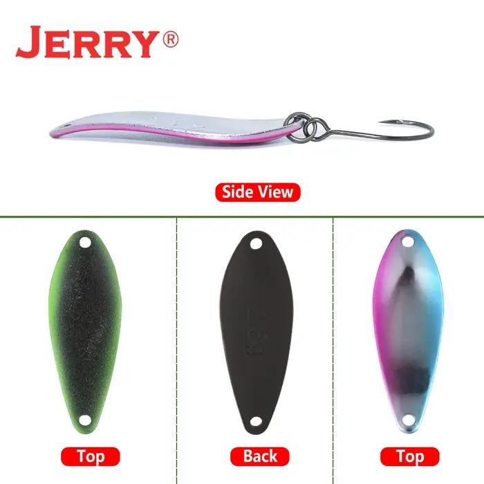 Jerry Lacerta pêche spinning cuillère leurres 1.9g 2.5g Aera truite pêche à la traîne crochets simpl