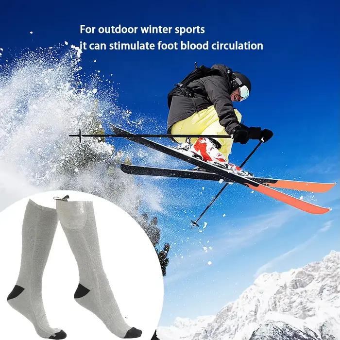 Chaussettes chauffantes électriques chasse hiver rechargeables respirantes anti-froid homme femme