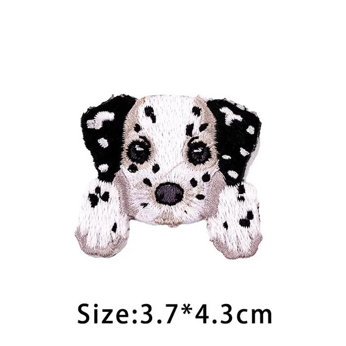 Chiot chien mignon Border Collie Patch pour vêtements pour enfants sac à dos Kawaii Applique autocollant fer berger allemand patchs Badge