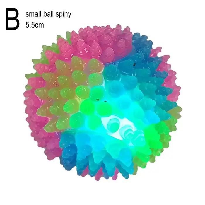 Balle lumineuse pour animaux de compagnie, jouet LED clignotant pour chiot, balle élastique lumineus
