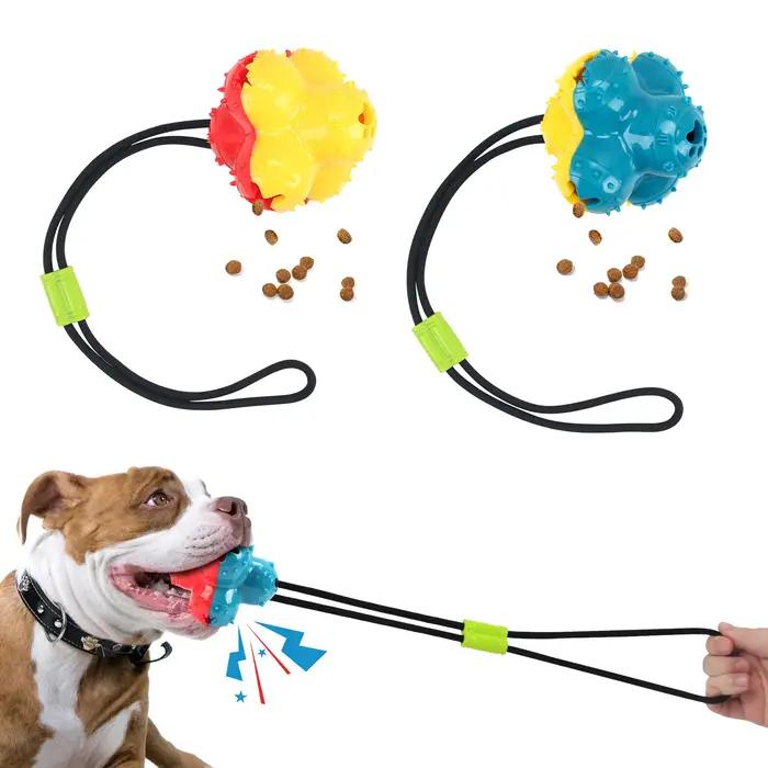 Jouet sonore hypoallergénique pour chiens, avec dentifrice intégré, couleurs variées pour amuser et entretenir la santé bucco-dentaire de votre animal de compagnie