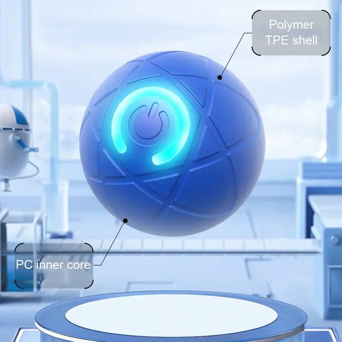 Balle électrique interactive intelligente pour chien avec LED