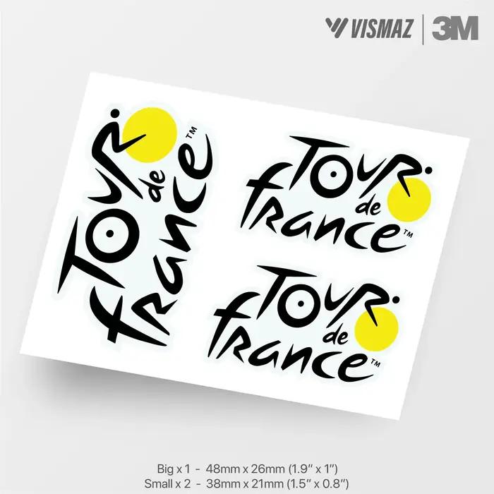 Autocollants de championnat du cyclisme du monde, cadre Giro & Tour de France, autocollants de vélo