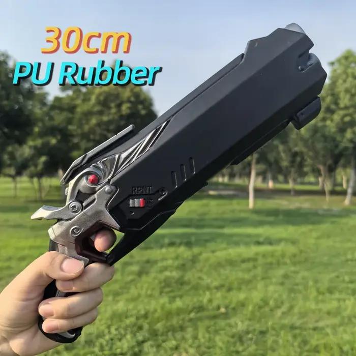 1:1 jeu de Cosplay OW Cole Cassidy Revolvers arme pistolet sécurité PU cadeau en plein air jouet en caoutchouc soldat 76 D. va Tracer pas de tir