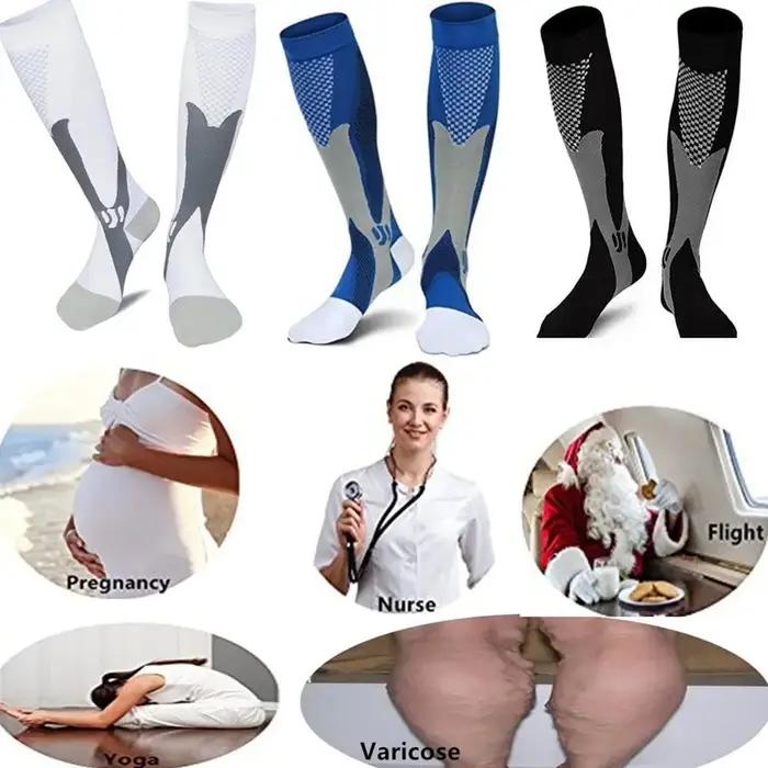 Chaussettes compression médicales Brothock 3 paires - Chasse longue durée - Soutien 20-30 mmHg pour chasseurs