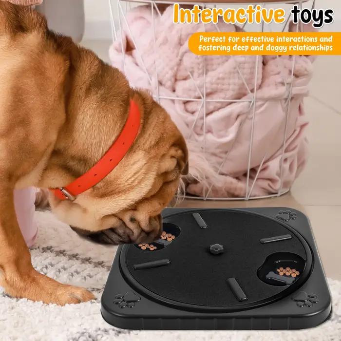 Planche à Gratter Ronde pour Chien Rotative à 360° avec Compartiments à Collation Jouet Interactif pour Animaux de Compagnie Occasions Spéciales Toilettage Enrichissement Éducatif
