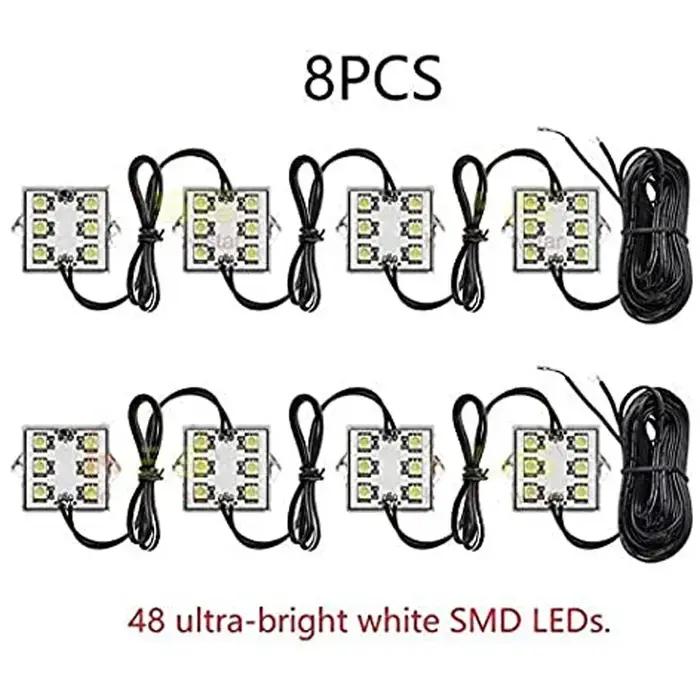 Lumière Led universelle pour décoration de lit de voiture, 48 LED, étanche, adaptée à Benz/BMW/Toyot
