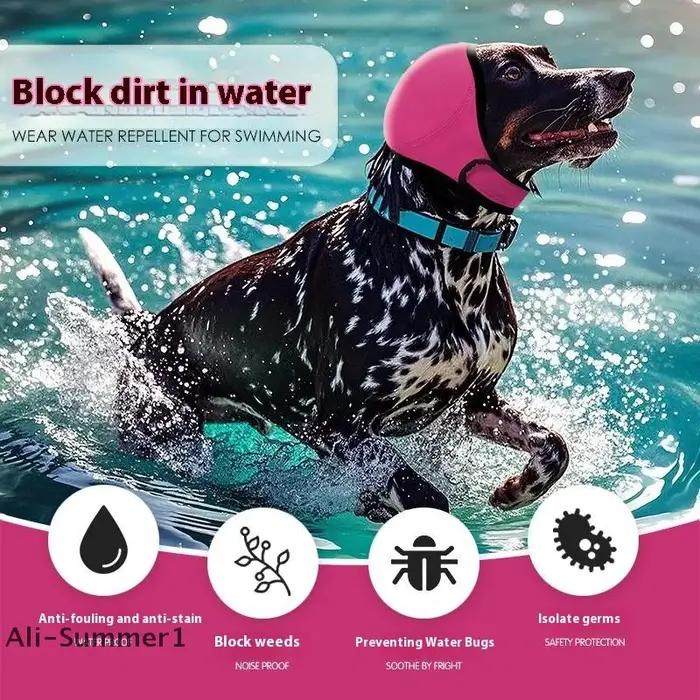 【E】 Protection auditive cache-oreilles apaisant pour chien résistant aux chocs réduction du bruit couvre-chef