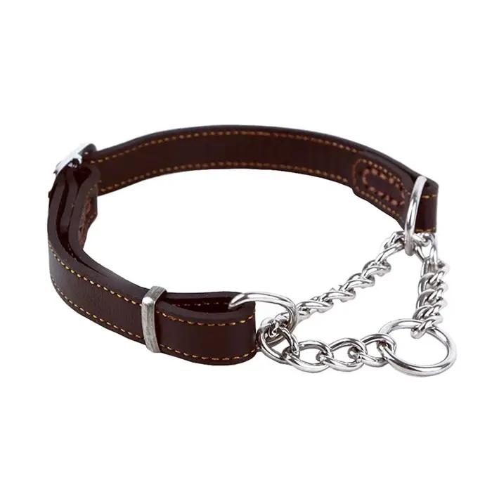 Benepaw Martingale collier en cuir sans traction Anti-fuite