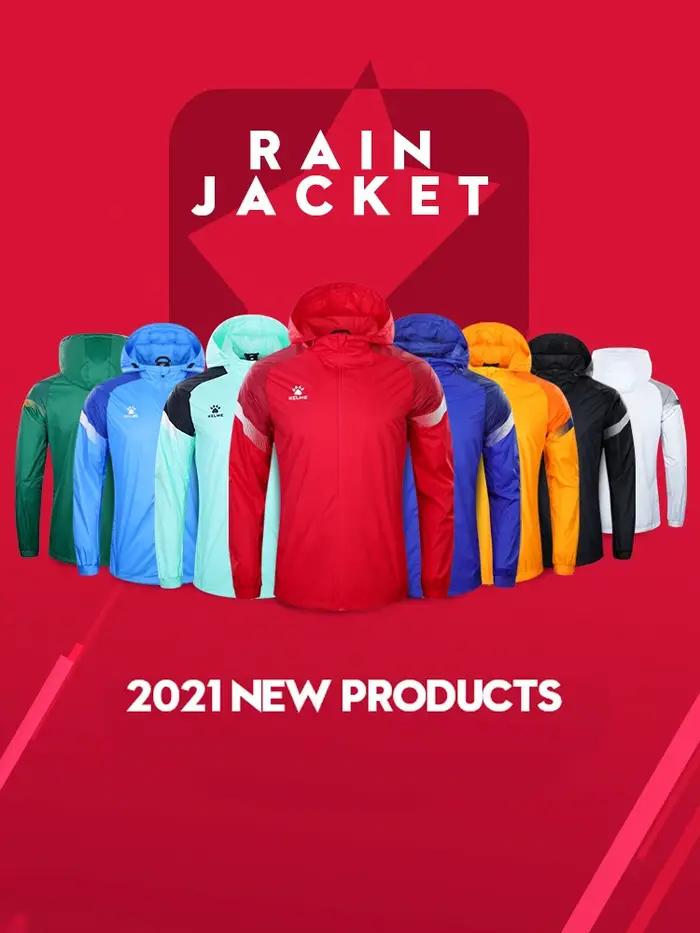 KELME hommes coupe-vent veste de course football enfant à capuche coupe-vent manteau Couple formatio