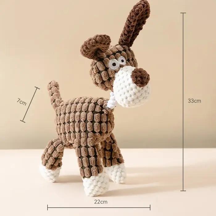Jouet en peluche pour chien en forme d'animaux