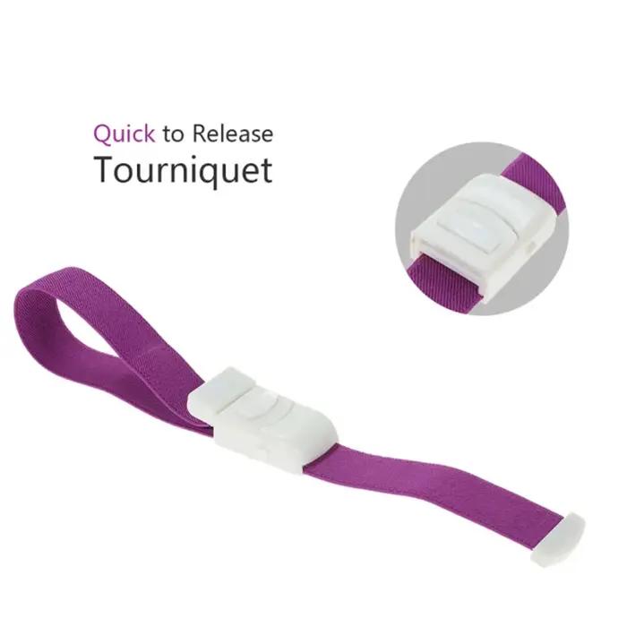 Ceinture de garrot médicale pour chats et sportifs, première aide pratique et rapide pour urgences et soins musculaires, bretelles et supports en matériau composite, disponible en diverses couleurs