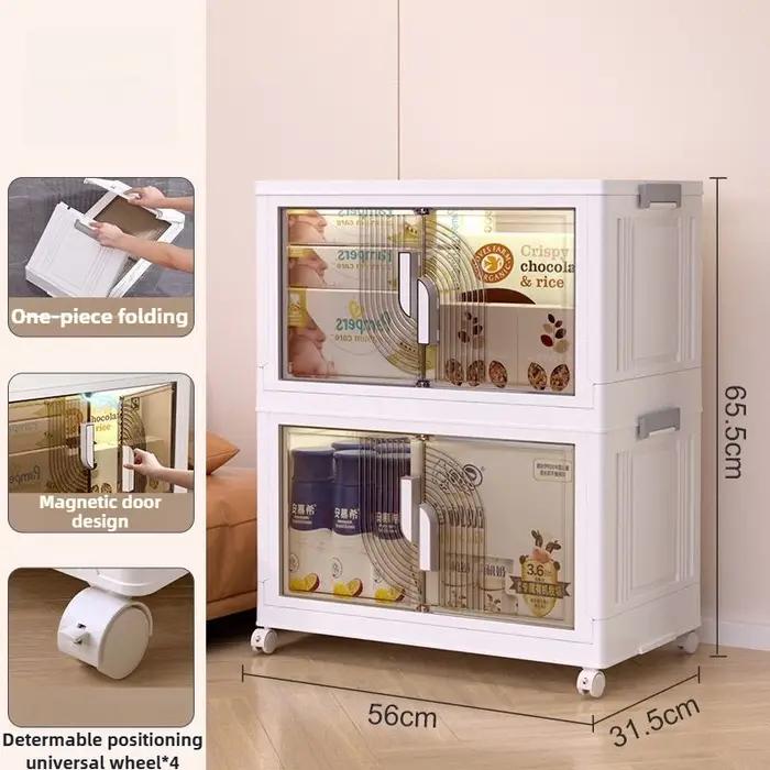 Boîte de rangement pliable moderne rectangle en polypropylène pour organisation de bureau, armoire, salon et cuisine 14 couleurs disponibles