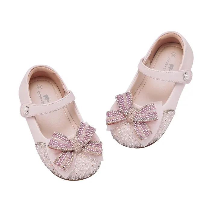 Dave Bella enfants chaussures en cuir automne printemps fille princesse