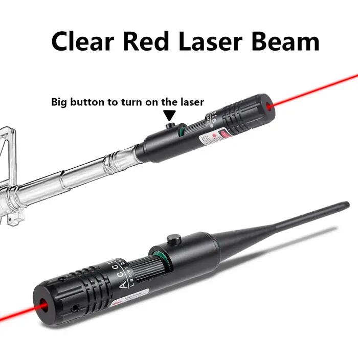 Calibrateur laser vert rouge alliage aluminium 18 adaptateurs - Outil de visée croisée sans réglage chasse précise