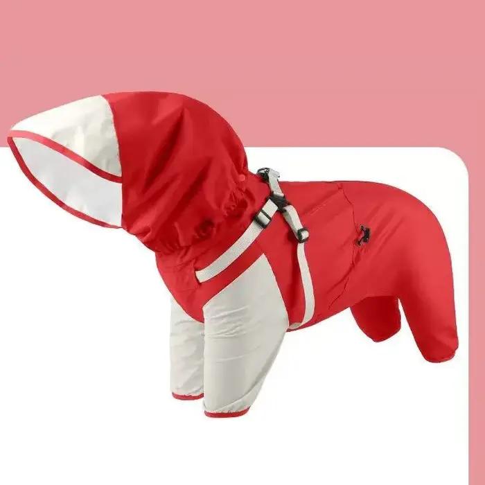 Manteau imperméable pour chien de petite taille moyenne et grande taille veste à capuche pour chiot pour les jours de pluie imperméable pour chien dextérieur vêtements réfléchissants pour chiens