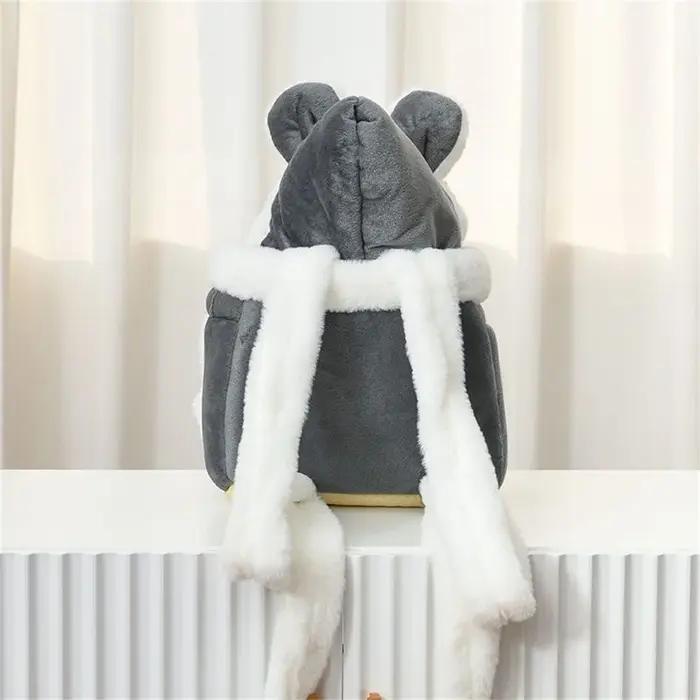 Sac à dos de transport pour chiot Chihuahua douillet et coupe-vent idéal pour petits chiens et chats pour les saisons froide automne hiver