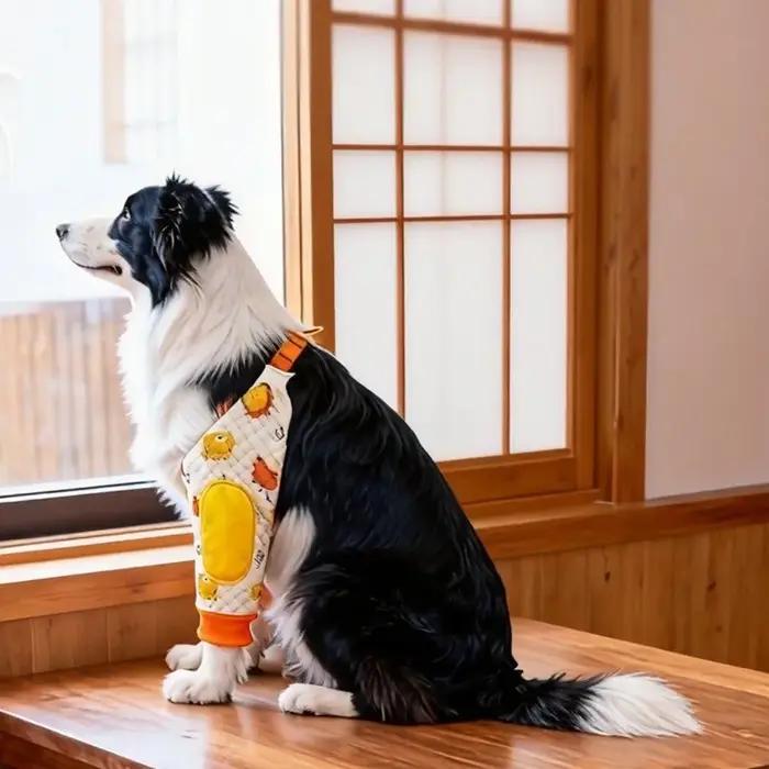 Attelle de coude élastique résistante à l'usure pour chien