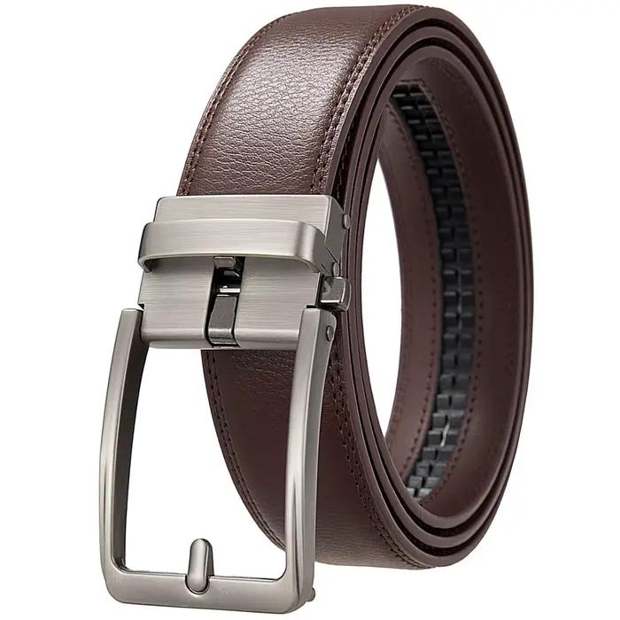Ceintures pour hommes ceintures à fausse boucle ardillon styles populaires ceintures d'affaires en c