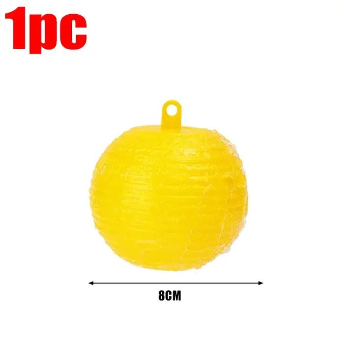 Piège à mouches à fruits en boule, piège collant suspendu pour le contrôle des nuisibles, boule coll