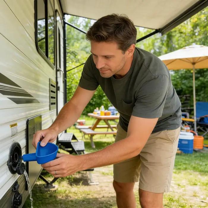 Entonnoir de remplissage d'eau pour camping-cars