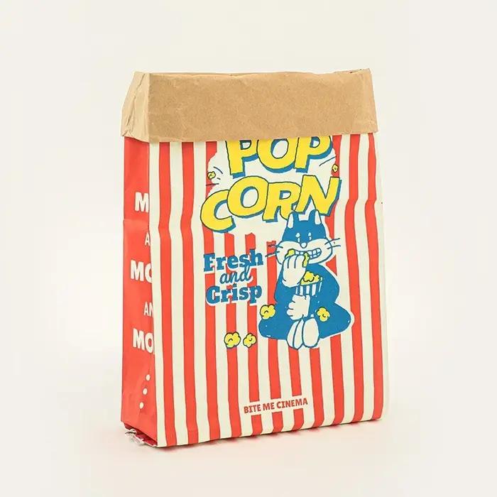 Jouet à mâcher sonore en forme de sac de pop-corn pour chien et chat divertissant et relaxant pour occasions spéciales