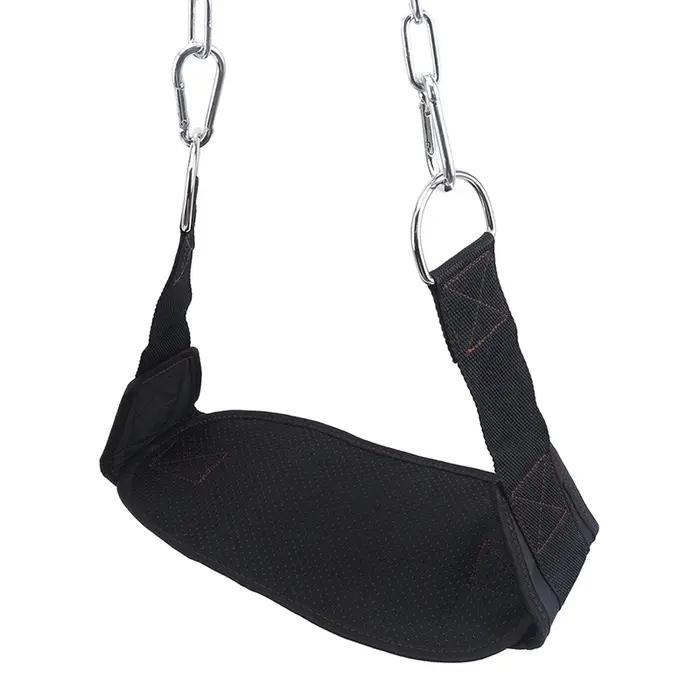 Ceinture de musculation épaisse avec chaîne, ceinture de trempage pour tirer le menton vers le haut,
