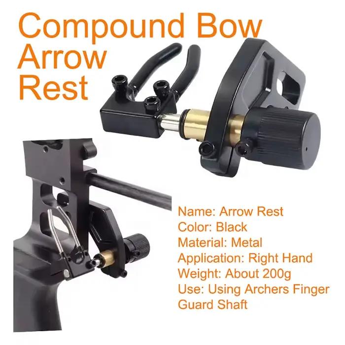 Accessoire de tir à l'arc repose-flèches métal pour archers droitiers chasse compétition et tir de loisir
