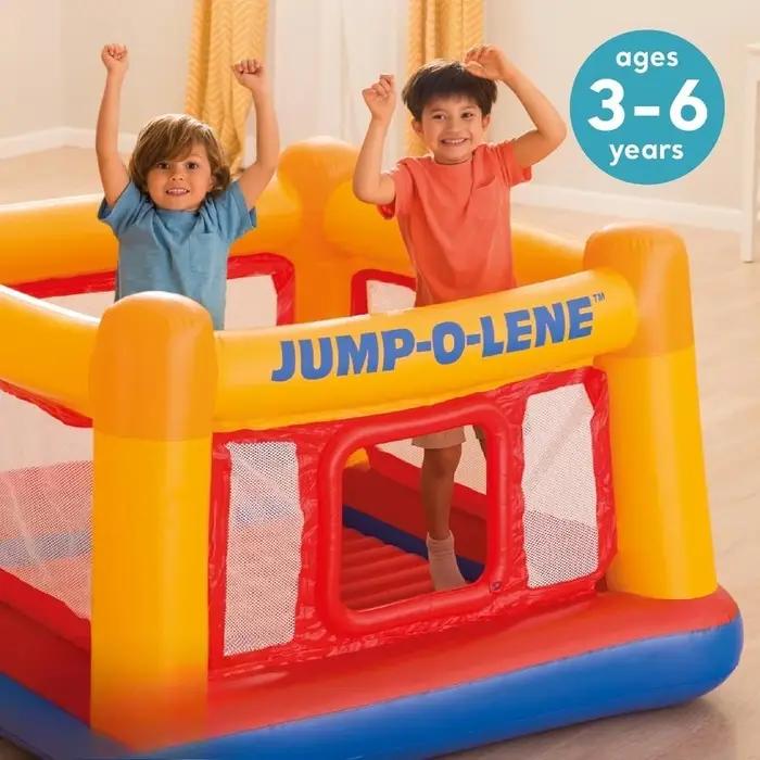 Maison gonflable de rebond de trampoline Jump-O-Lene avec porte et filet rampants-jeu gonflable gonf
