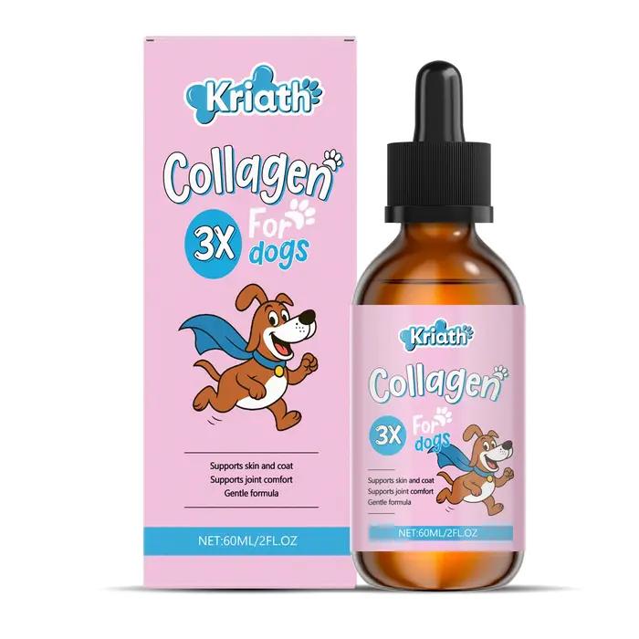Gouttes pour chiens 60 ml, complément de soin doux pour maintenir un pelage et une peau sains, goutt