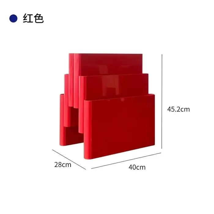 Etagère nordique créative pour maison étagère à magazines au sol médiévale accessoire photo en plastique rangement pour chambre à coucher bibliothèque pour magazines occasions spéciales