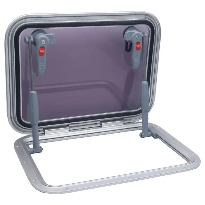 Accessoires de quincaillerie rectangulaires multidimensionnels en verre trempé pour bateaux et yachts